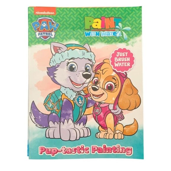 Paw Patrol Paint With Water Books Set of 2 Watercolor Painting With Pups - Picture 2 of 3